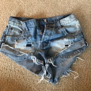 Jean shorts